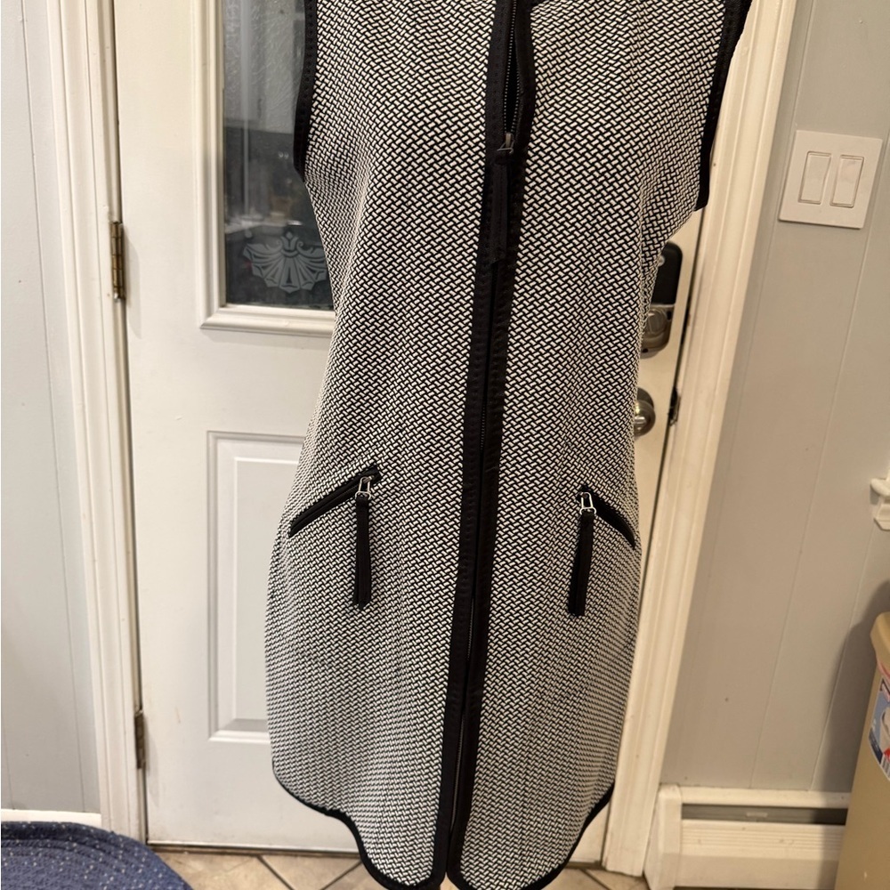 Max Studio‎ Monochrome Sleeveless Mini Dress